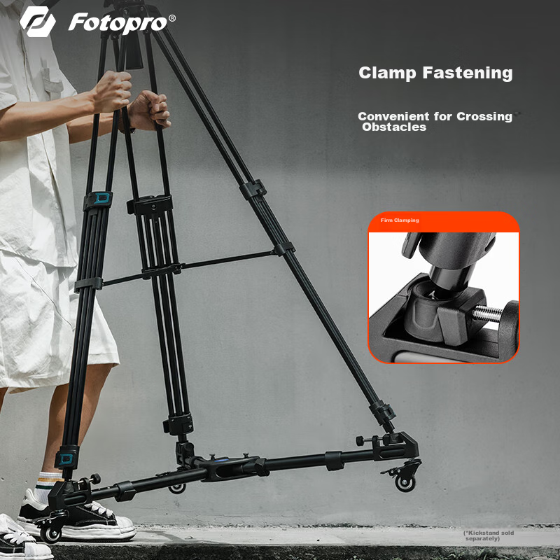 Fotopro DP-2 Professional Tripod with Mobile Wheels, for DSLR Cameras And DV Cam...