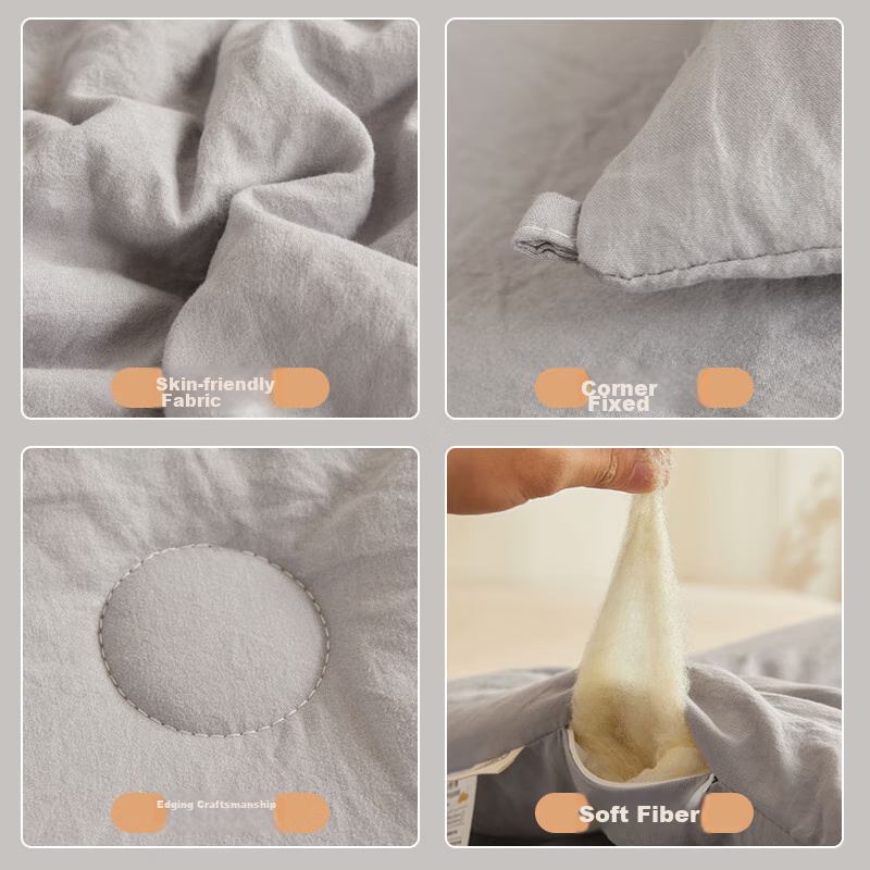 Hengyuanxiang Thickened Warm Water Washed Craft Soft Four Seasons Quilt Core 8kg...