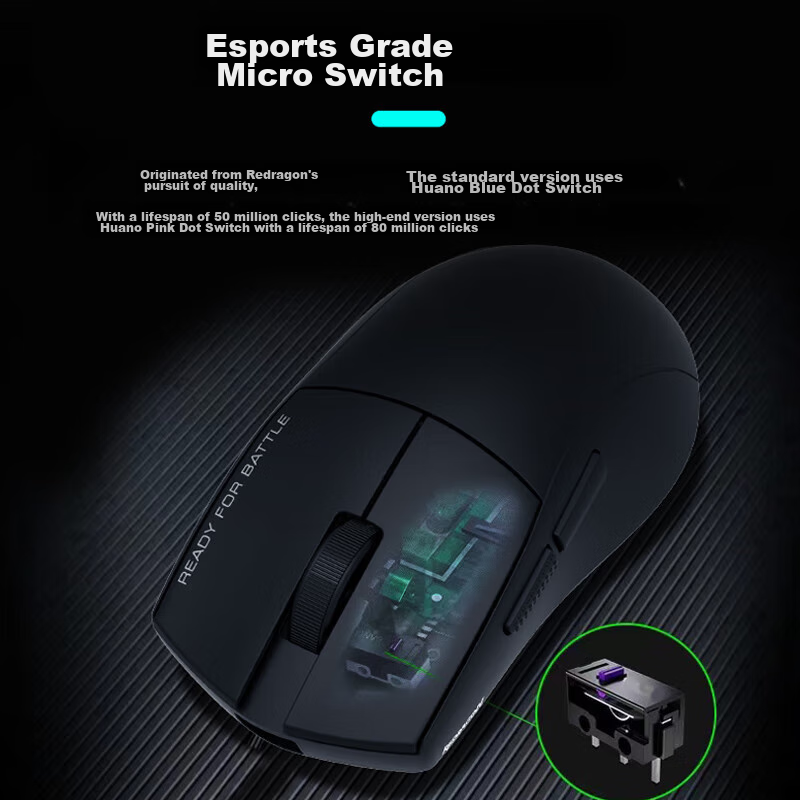 REDRAGON G49 SE Small Hand Suitable Bluetooth 2.4G Wired Three-mode Gaming Mouse...
