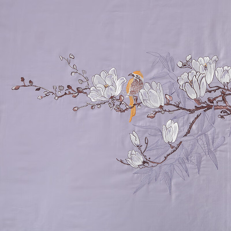 Fuanna Bedding Set, Pure Cotton, 60-Count Long-Staple Cotton, Embroidered Duvet...