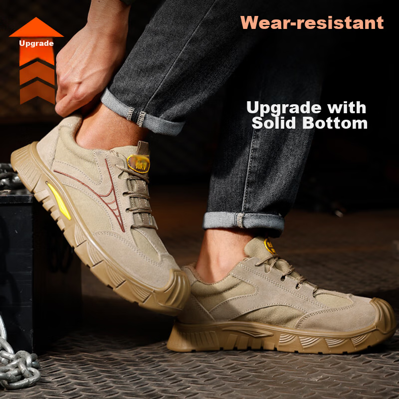 GUYISA Safety Shoes for Men, Winter Insulated Electrician Anti-Smashing Anti-Pun...