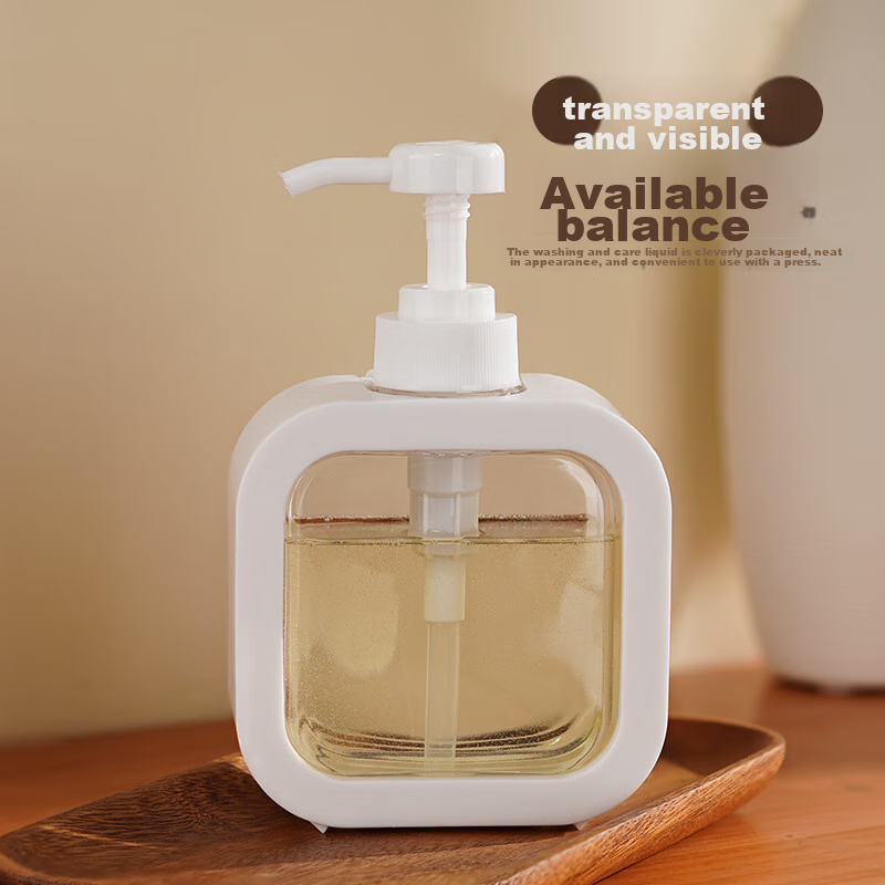 Hepu Hand Soap Dispenser Pump Bottle, Empty Shower Gel Refillable Bottle, Large...
