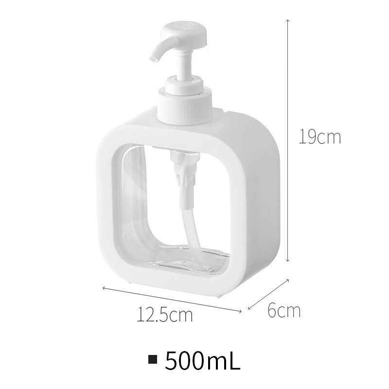 Hepu Hand Soap Dispenser Pump Bottle, Empty Shower Gel Refillable Bottle, Large...