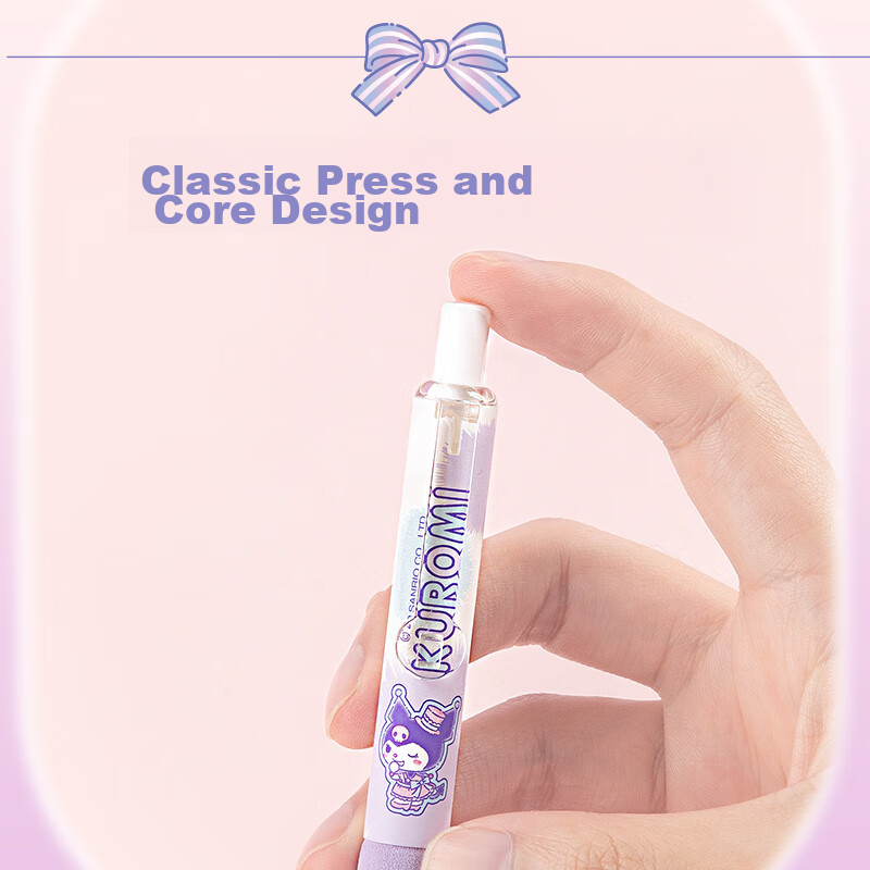 GuangBo Stylish Retractable Gel Pen, Sanrio Collaboration Sponge Pen Grip, ST Ti...