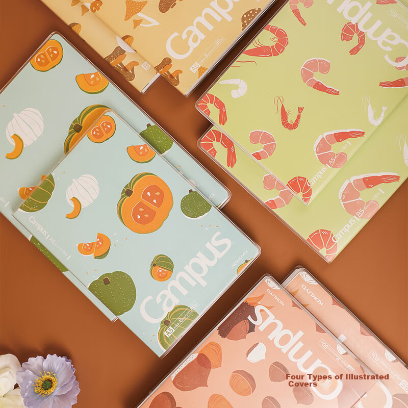 KOKUYO B5 Notebook, PVC Cover, Campus Style, 8mm Dotted Line, 80 Pages/1 Book, M...