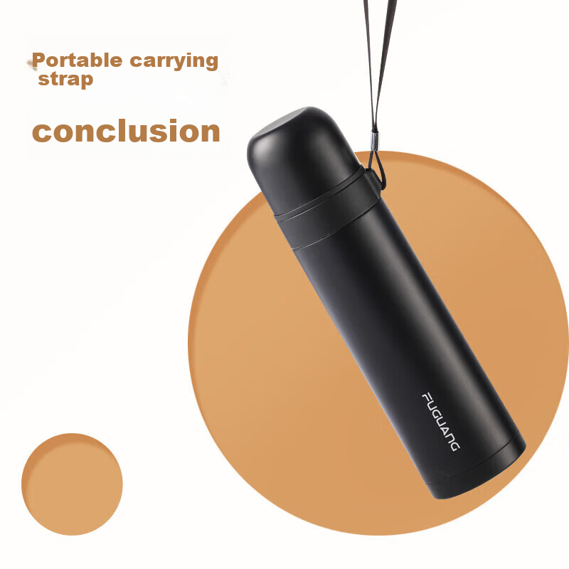 Fuguang Insulated Mug, 304 Stainless Steel, Dual-Use Portable Tea Cup, for Men A...