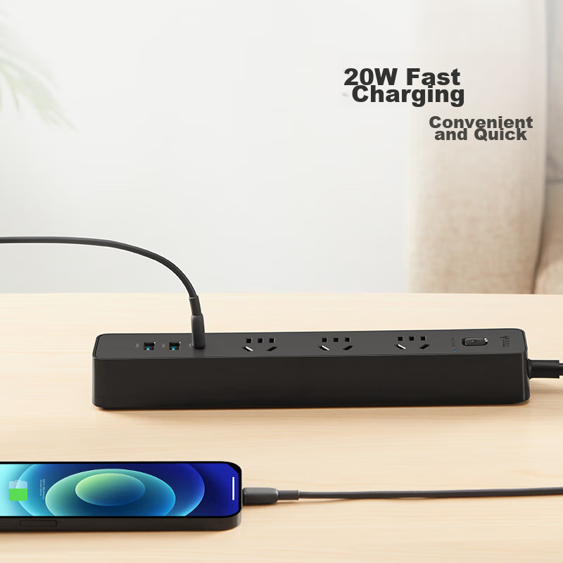 BULL 20W PD Apple Fast Charging Power Strip/Extension Cord/Power Bar/Power Strip...