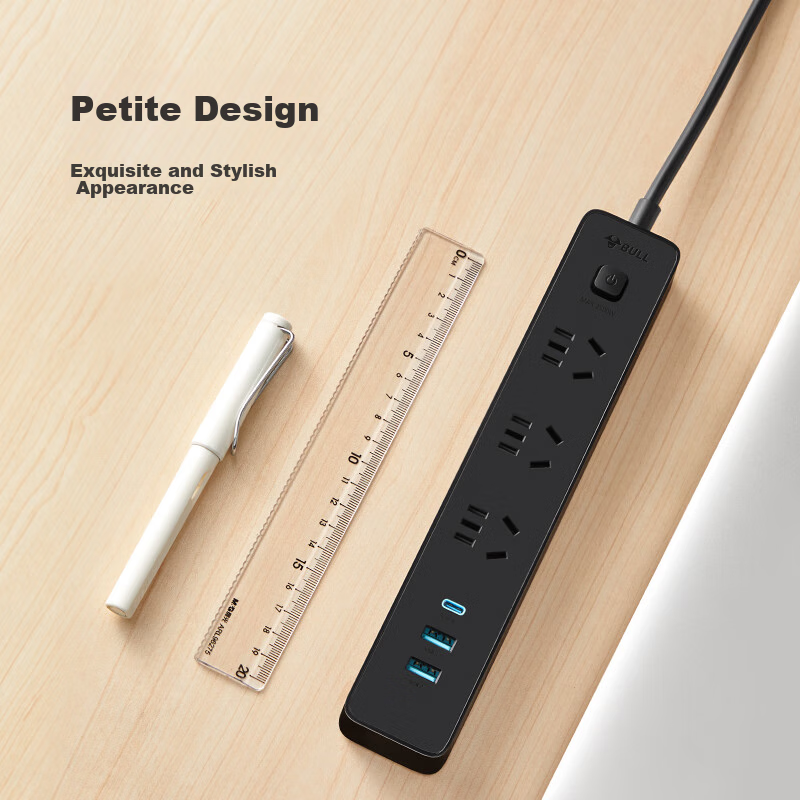 BULL 20W PD Apple Fast Charging Power Strip/Extension Cord/Power Bar/Power Strip...