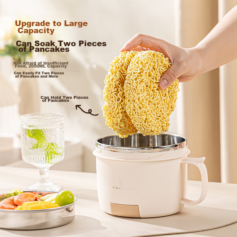 Guangyi 304 Stainless Steel Lunch Box, Fast Food Cup, Ramen Bowl with Lid, Meal...