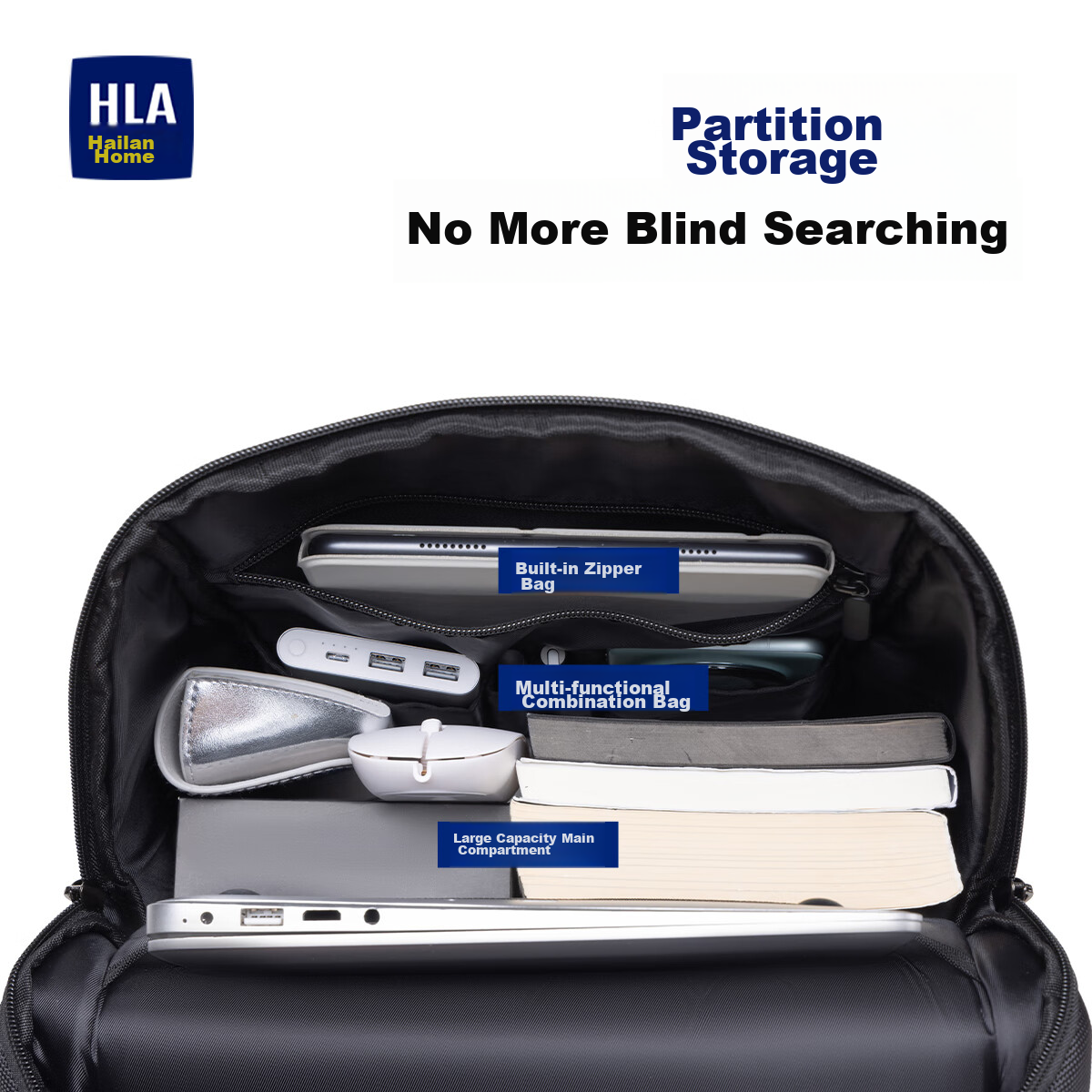 HLA Backpack for Men, Short-Distance Large Capacity Travel Backpack, Laptop Bag,...