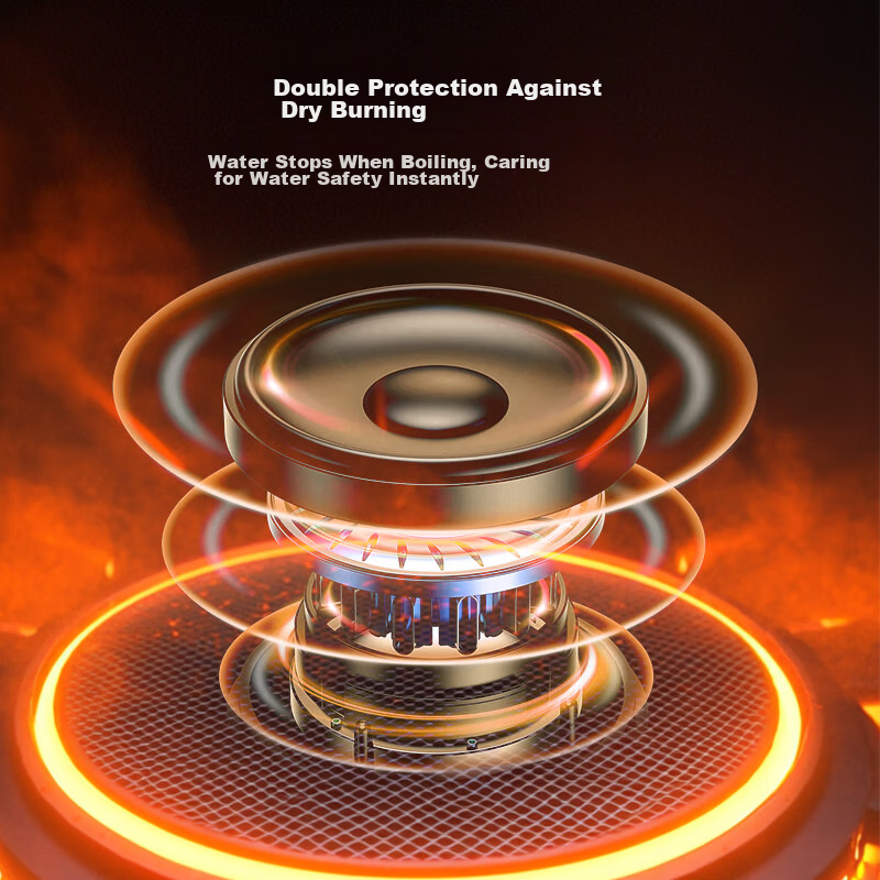 Haier Electric Kettle HSK-K617LW with 304 Double-Layer Seamless Stainless Steel...