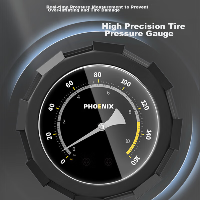 Phoenix Bicycle Pump High Pressure Pump for Home Basketball Electric Motorcycle...