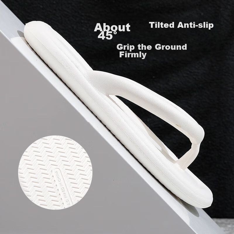 GUOLUOFEI Summer EVA Men's Flip Flops with Poop-Stepping Sensation Beach Flat Sa...