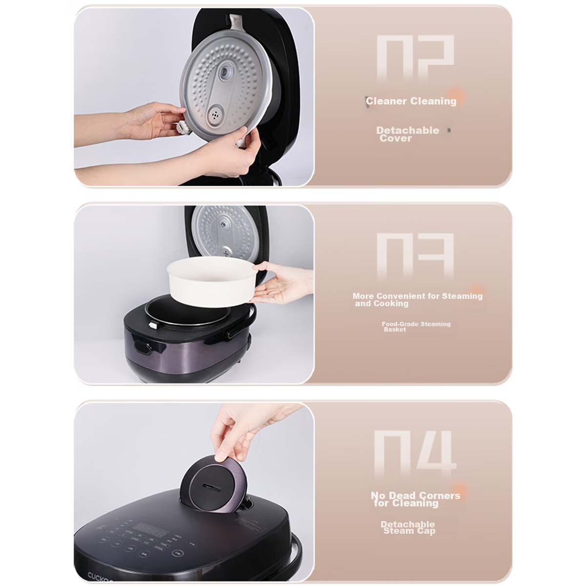 Cuckoo Korean Brand Non-Stick Inner Pot Multifunctional Smart Temperature Contro...