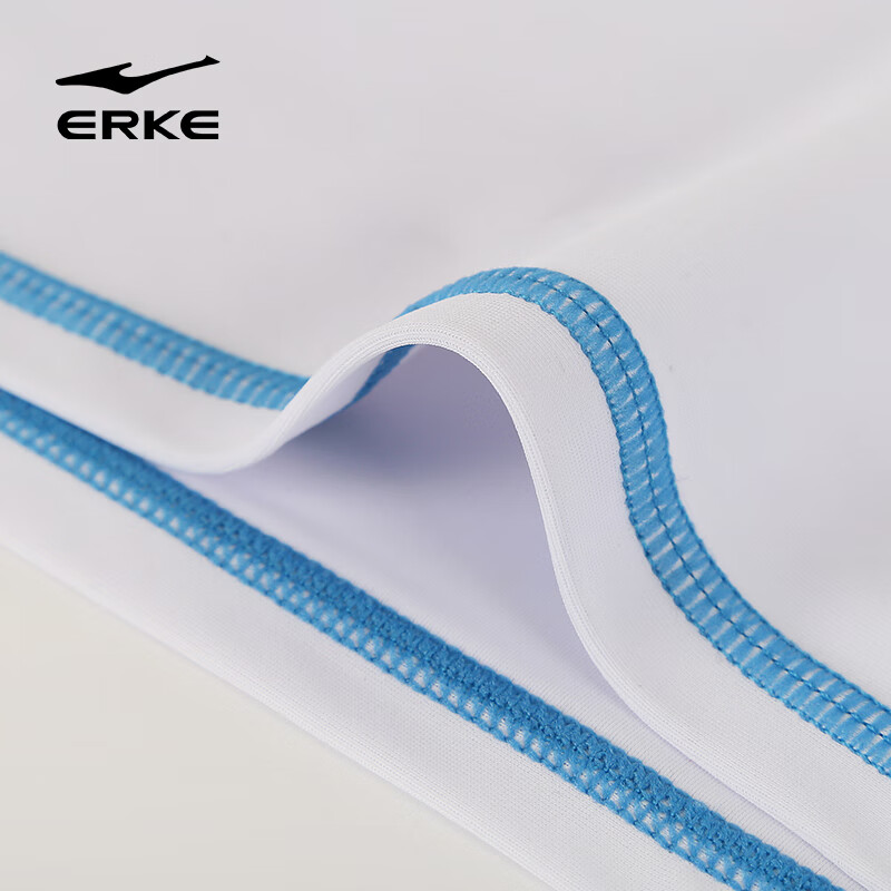 ERKE Boys' Short Sleeve Split Swimsuit for Children 6-12 Years Old Navy Blue