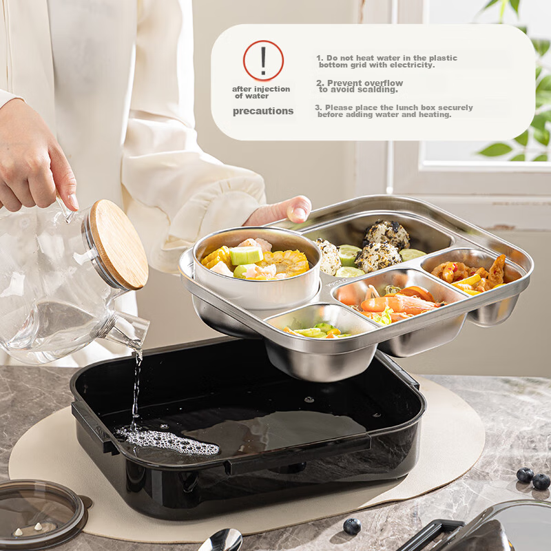 Guangyi 304 Stainless Steel Lunch Box, Insulated Meal Container for Students And...