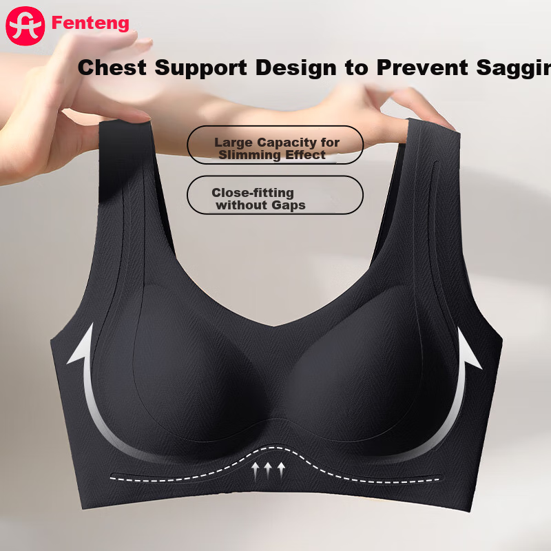 Fenteng Anti-Gravity Lifting Bra Women's Seamless Backless Soft Support Push-Up...