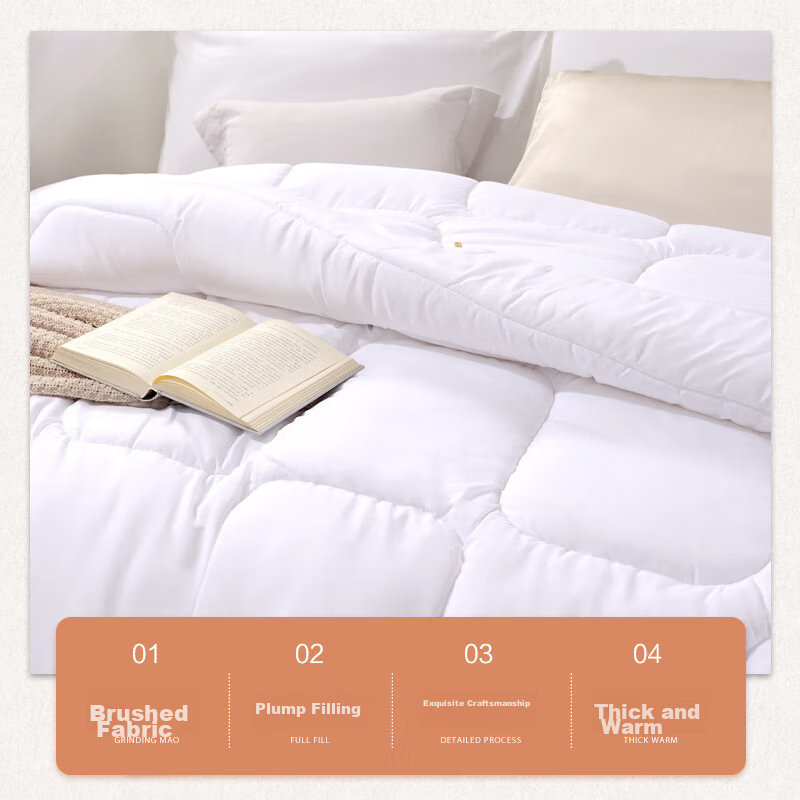 Fuanna Shunuan Fiber Comforter, Winter Duvet Insert, Double Size Thick Winter Qu...