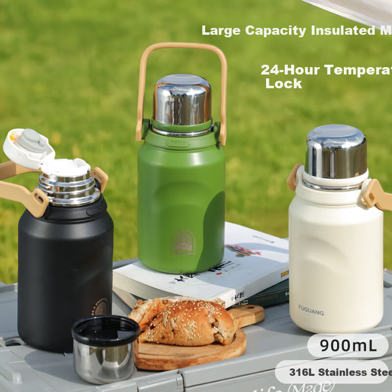 Fuguang Insulated Thermos Large Capacity 316L Men and Women Outdoor Portable Dou...