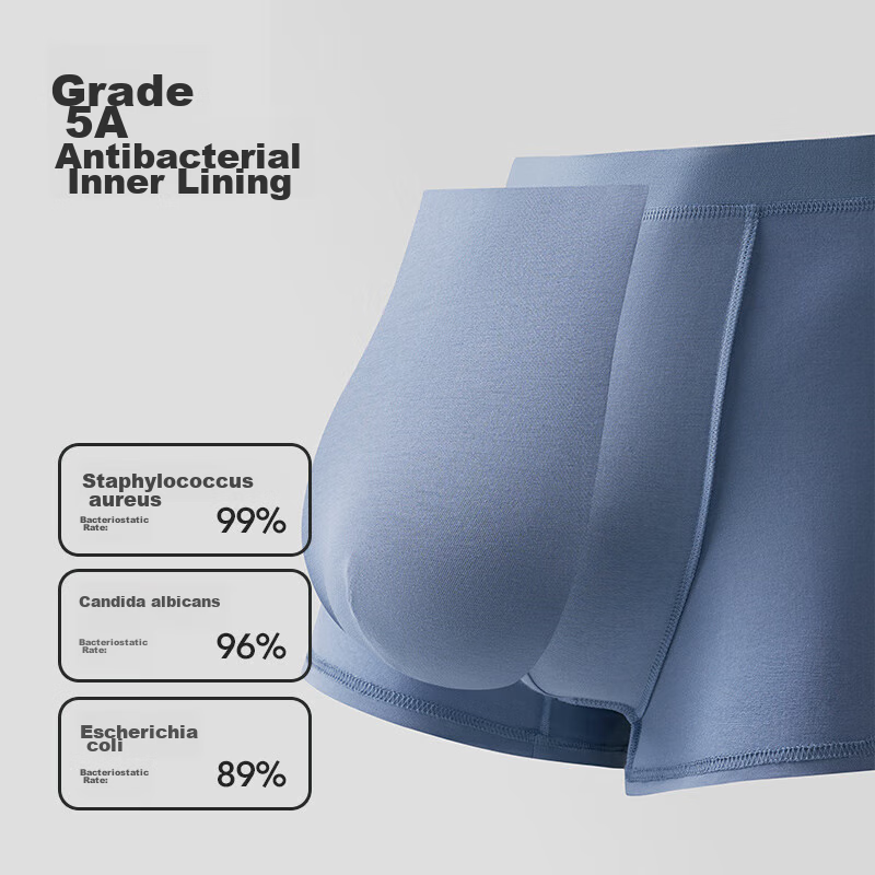 HLA Men's Pure Cotton Underwear, Summer 95% Cotton Antibacterial Large Size Men'...