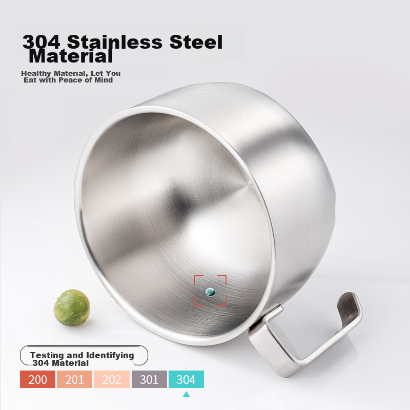 Guangyi 304 Fast Food Bowl, Student And Office Worker Cafeteria Meal, Anti-Scald...