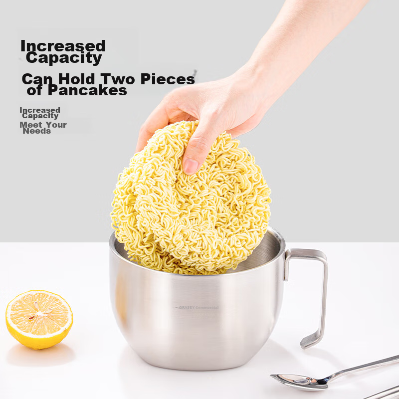 Guangyi 304 Fast Food Bowl, Student And Office Worker Cafeteria Meal, Anti-Scald...