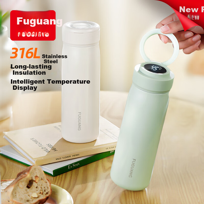 Fuguang Insulated Cup Men and Women Student Water Bottle 316L Stainless Steel Hi...