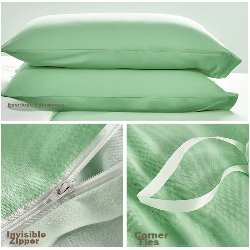 Hengyuanxiang 100% Pure Cotton Bedding Set, Class A Knitted Nai Tei, Spring Even...