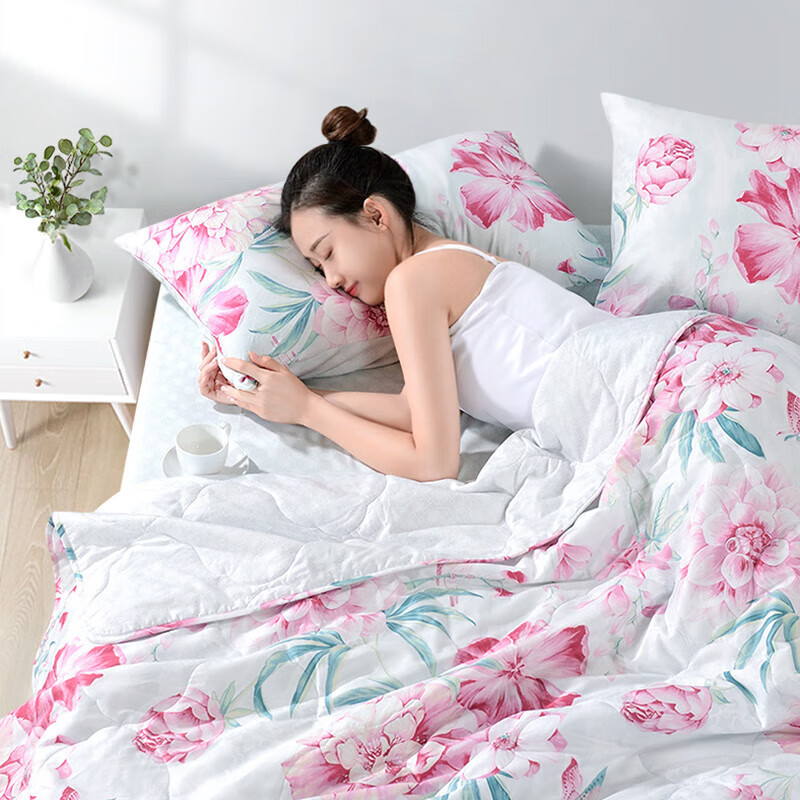 Fuanna Yunhua Pure Cotton Fabric Air Conditioning Quilt, Seven-Hole Antibacteria...