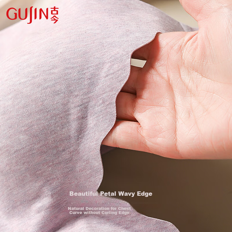 GUJIN (GUJIN) Seamless Women's Bralette with Push-Up, Wire-Free, One Size Fits A...