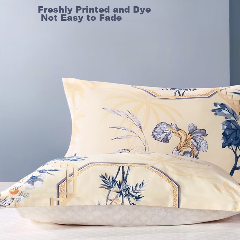 Fuanna Pillowcase, Pure Cotton, Upgraded Antibacterial, for Students And Home Us...