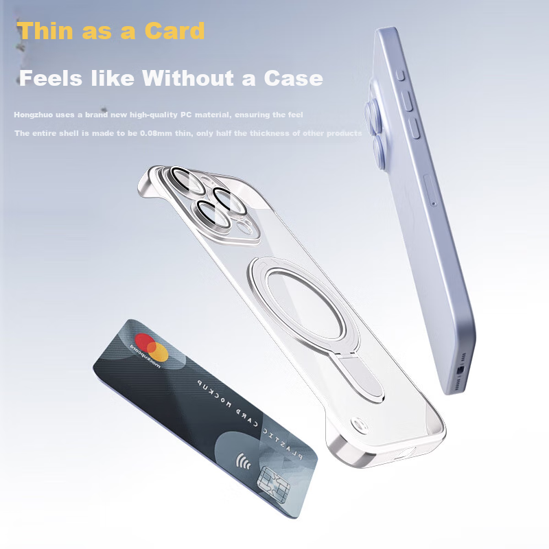 Hongzhuo Apple 15 Phone Case iPhone 15 Protective Cover with Ring Stand Electrop...