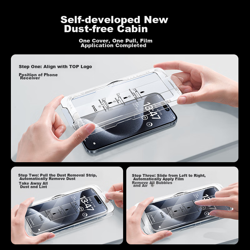 DIVI [Premium 2-Pack] Tempered Glass Screen Protector for Apple IPhone 15, Full...