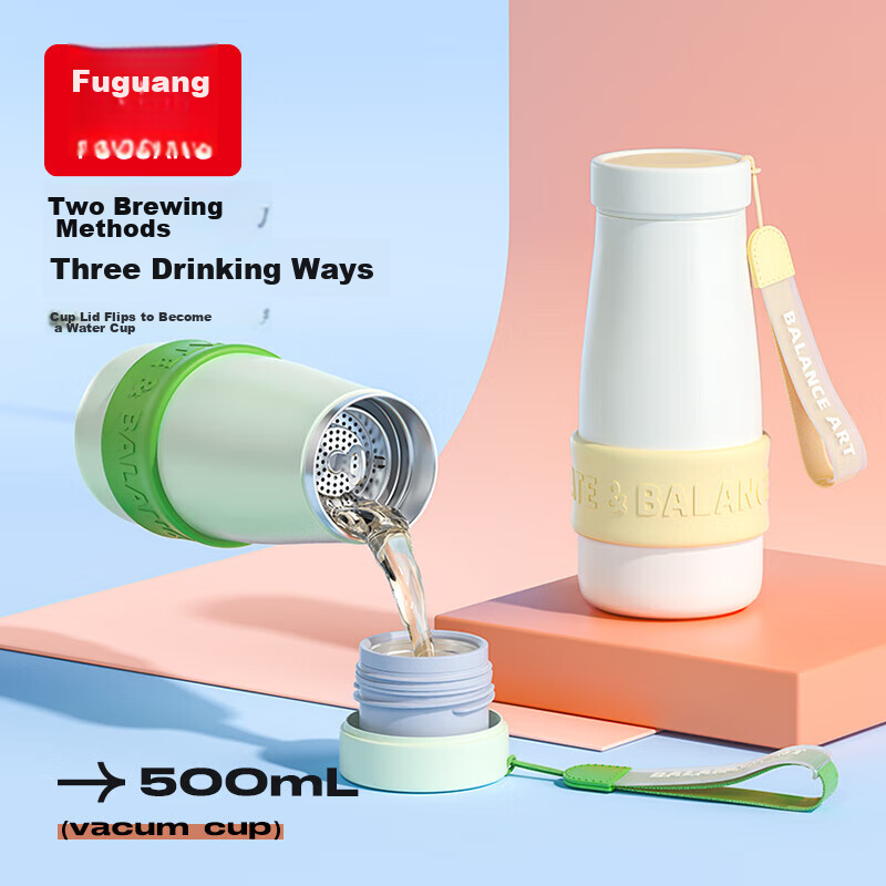 Fuguang Insulated Mug, Large Capacity for Students, 316L Stainless Steel, Tea In...
