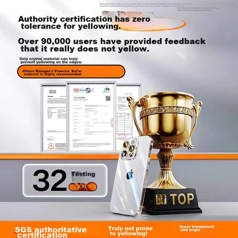 DIVI [Yellowing Compensation] Phone Case for Apple IPhone 15 Pro, Full Lens Prot...