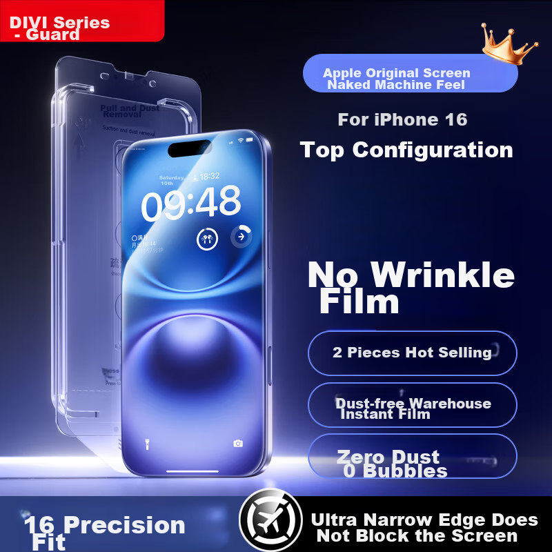 First Guard [2-Pack Value Pack] Tempered Glass Screen Protector for IPhone 16, A...