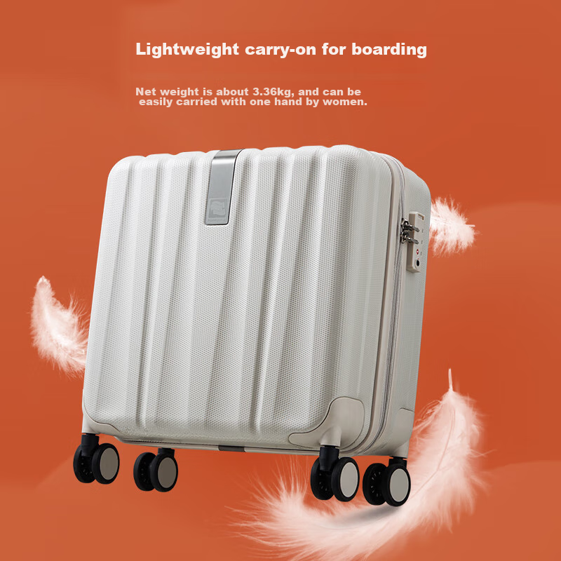 Hanke Luggage Suitcase for Men And Women, Carry-On Travel Case, 16-Inch Eco-Frie...