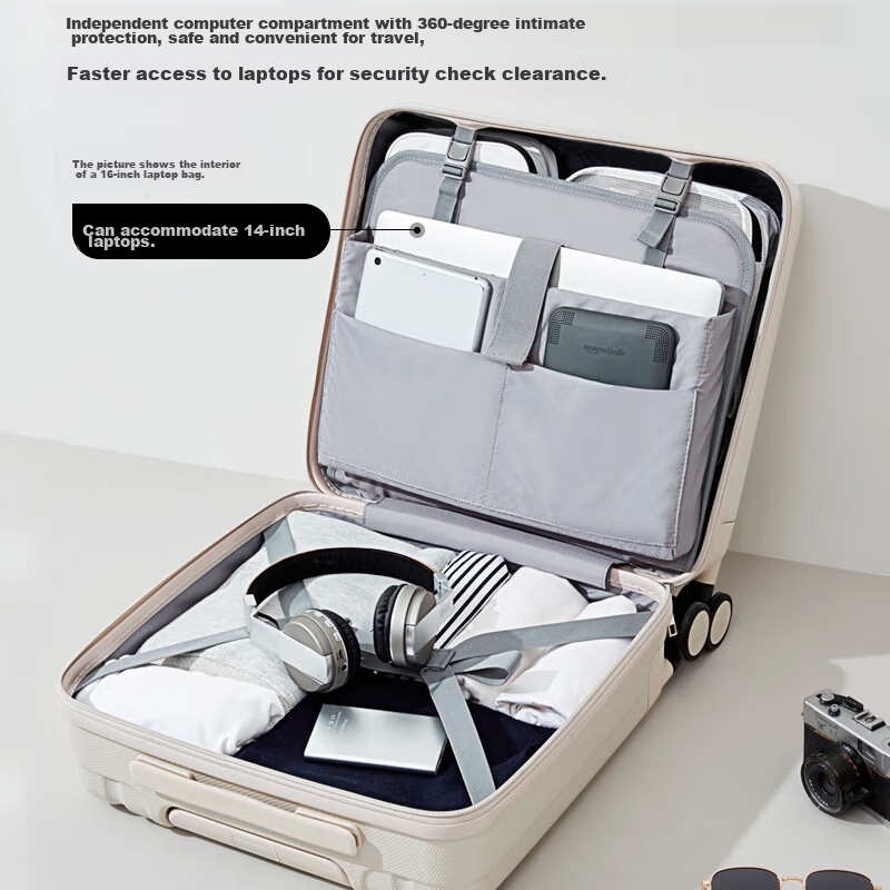 Hanke Luggage Suitcase for Men And Women, Carry-On Travel Case, 16-Inch Eco-Frie...