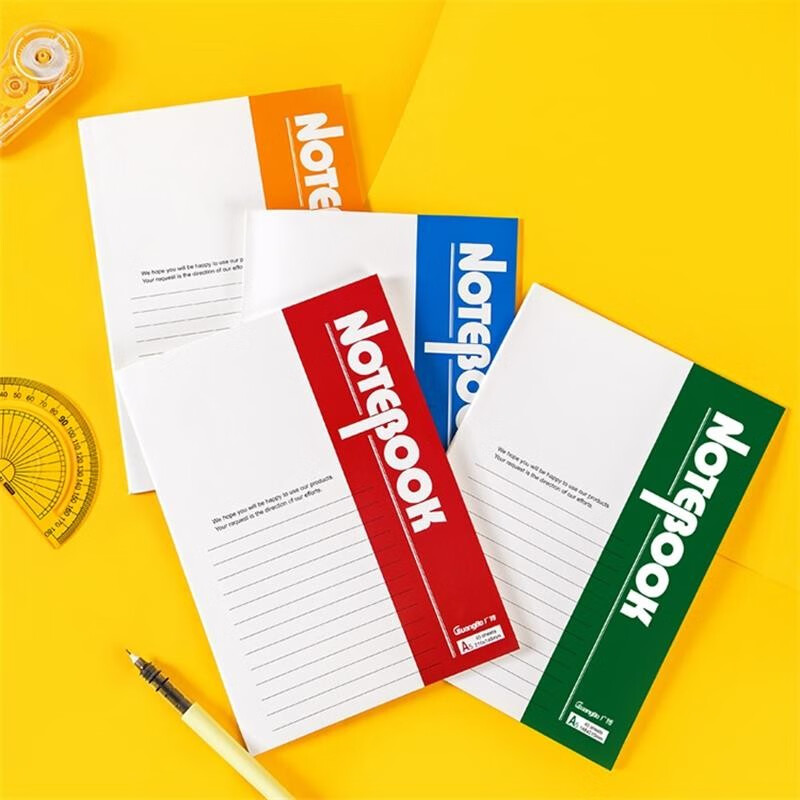 GuangBo A5/80 Sheets Office Notebook, Diary, Soft Copy Book, Single-Line Noteboo...