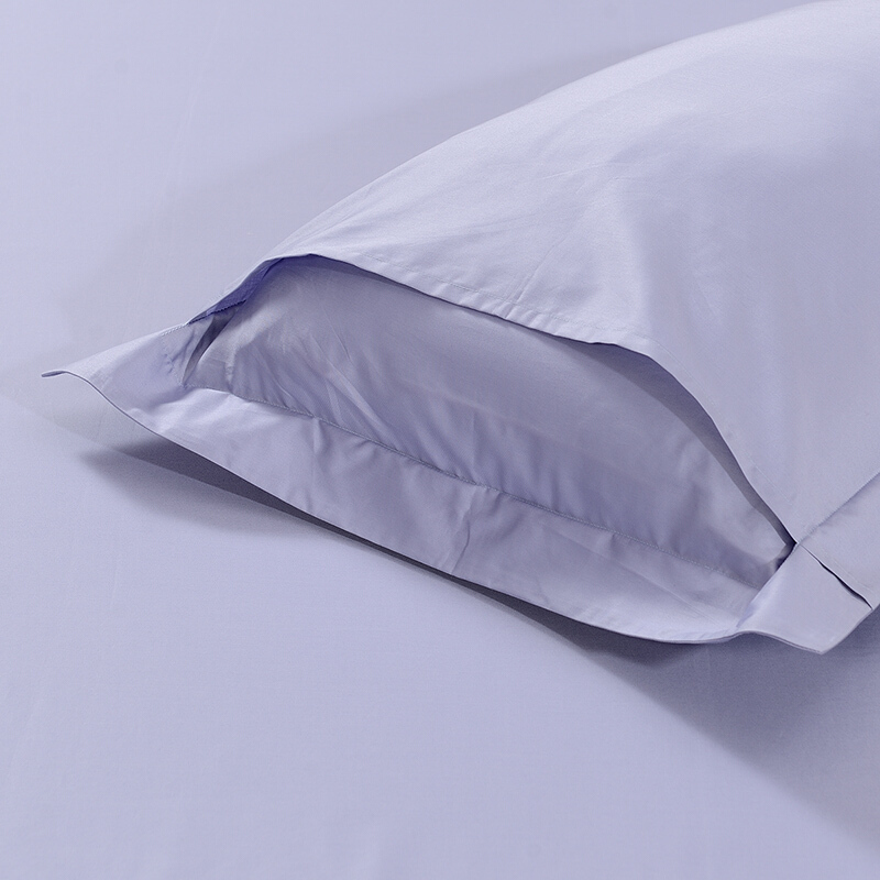 Fuanna 60S Satin Pure Cotton Four-Piece Bedding Set, High Thread Count, Plain Em...