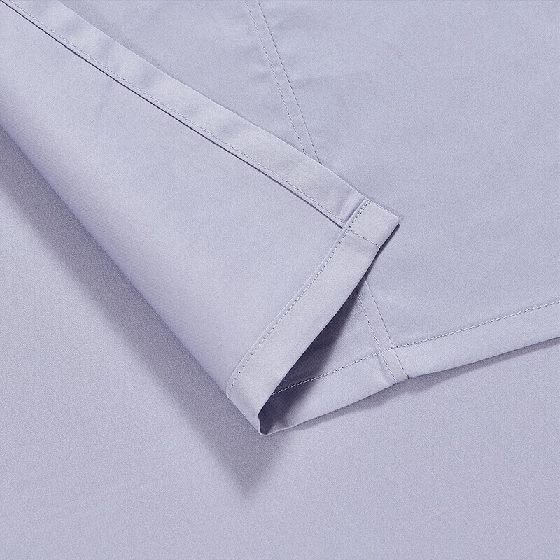 Fuanna 60S Satin Pure Cotton Four-Piece Bedding Set, High Thread Count, Plain Em...