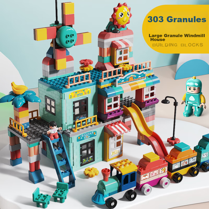 FEELO Compatible Large Particle Building Blocks Toy for Children, Boys And Girls...