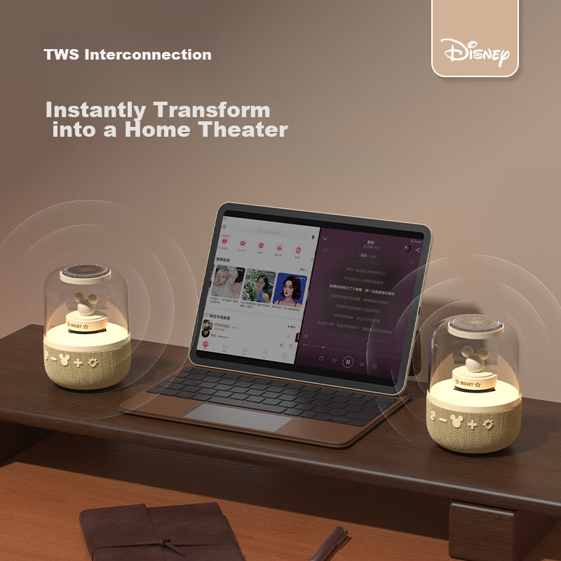 Disney Bluetooth Speaker, Xiaodu Smart Voice Wireless Mini Speaker, Mother's Day...