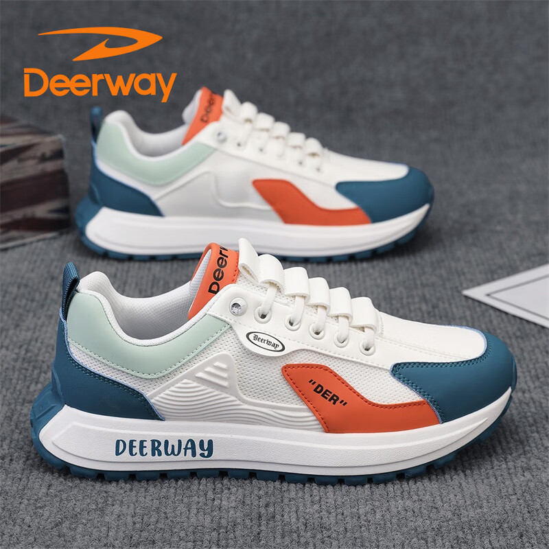 DEERWAY Men's Dad Shoes 2025 Summer Mesh Sneakers Men's Casual Breathable Runnin...