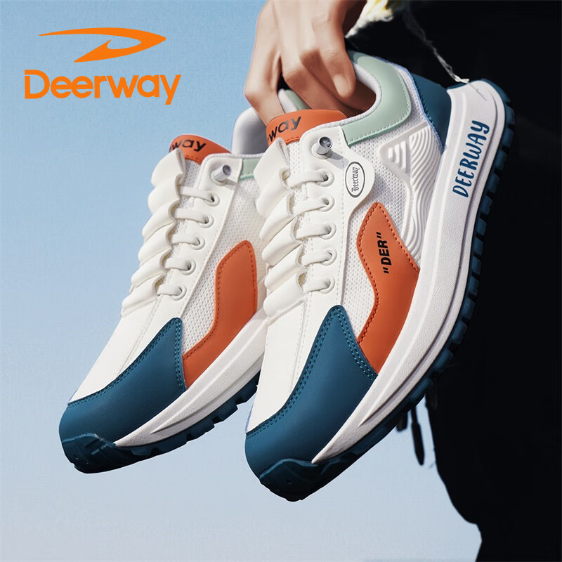 DEERWAY Men's Dad Shoes 2025 Summer Mesh Sneakers Men's Casual Breathable Runnin...