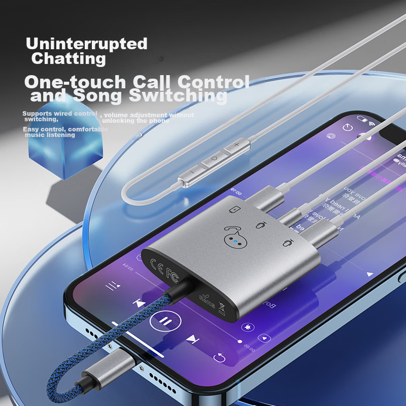 Deyu, Apple Earphone Adapter Three-In Charging And Music Listening, for IPhone14...