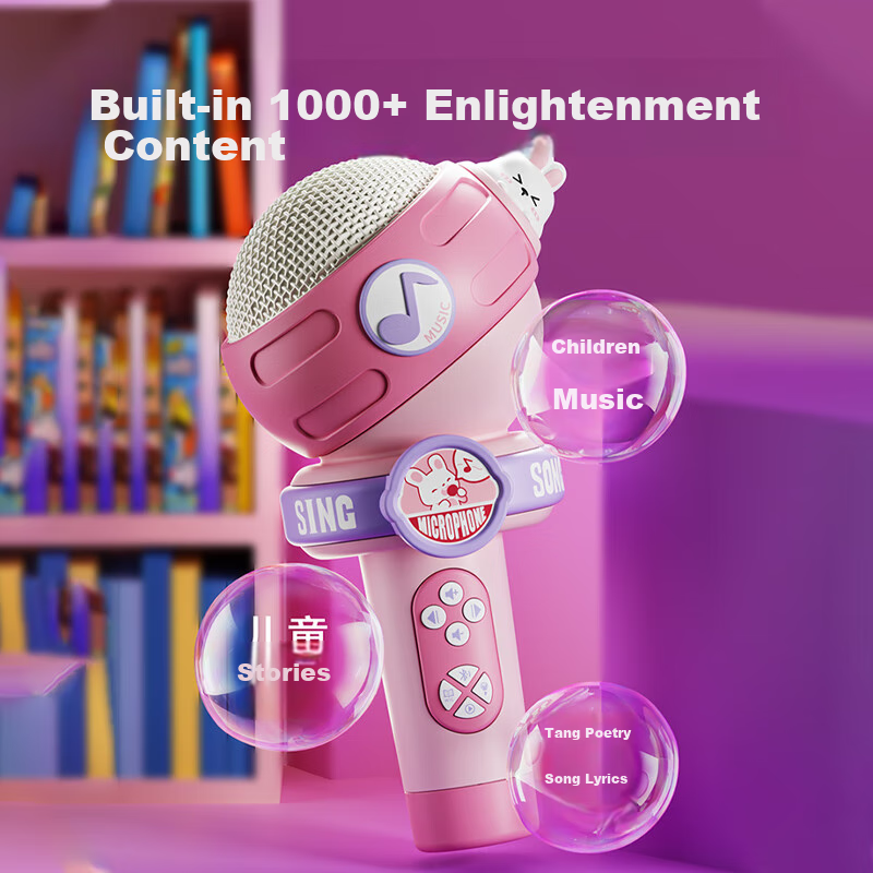 Dimanqi Children's Toy, Girls' Microphone Speaker All-In, Singing Early Educatio...