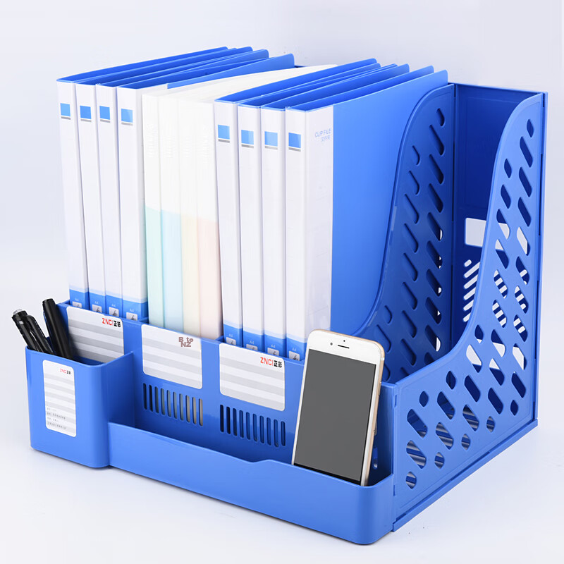 Dile, Thickened File Tray, Three-Column Office Supplies Organizer, File Folder,...