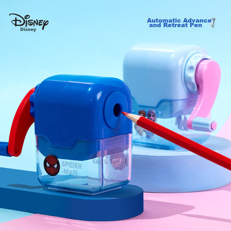 Disney Elementary School Pencil Sharpener, Simple Hand-Crank Pencil Sharpener/Sh...