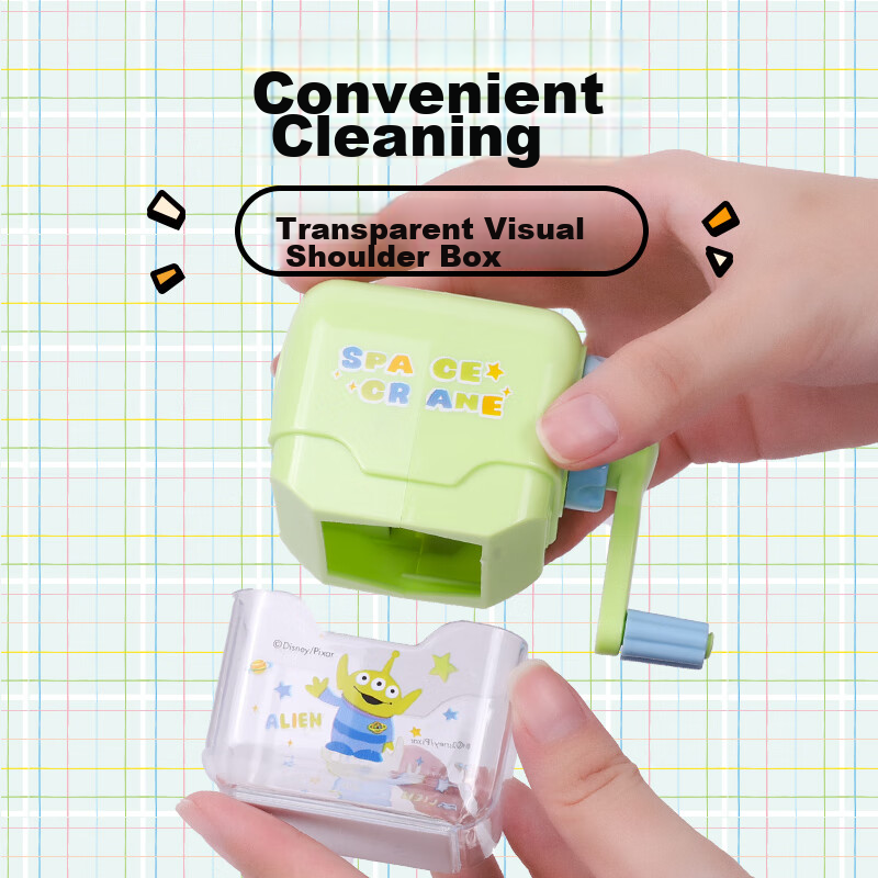 Disney Elementary School Pencil Sharpener, Simple Hand-Crank Pencil Sharpener/Sh...